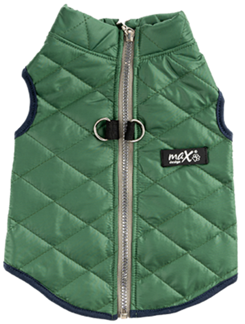 SIRT FERMUARLI YELEK YEŞİL